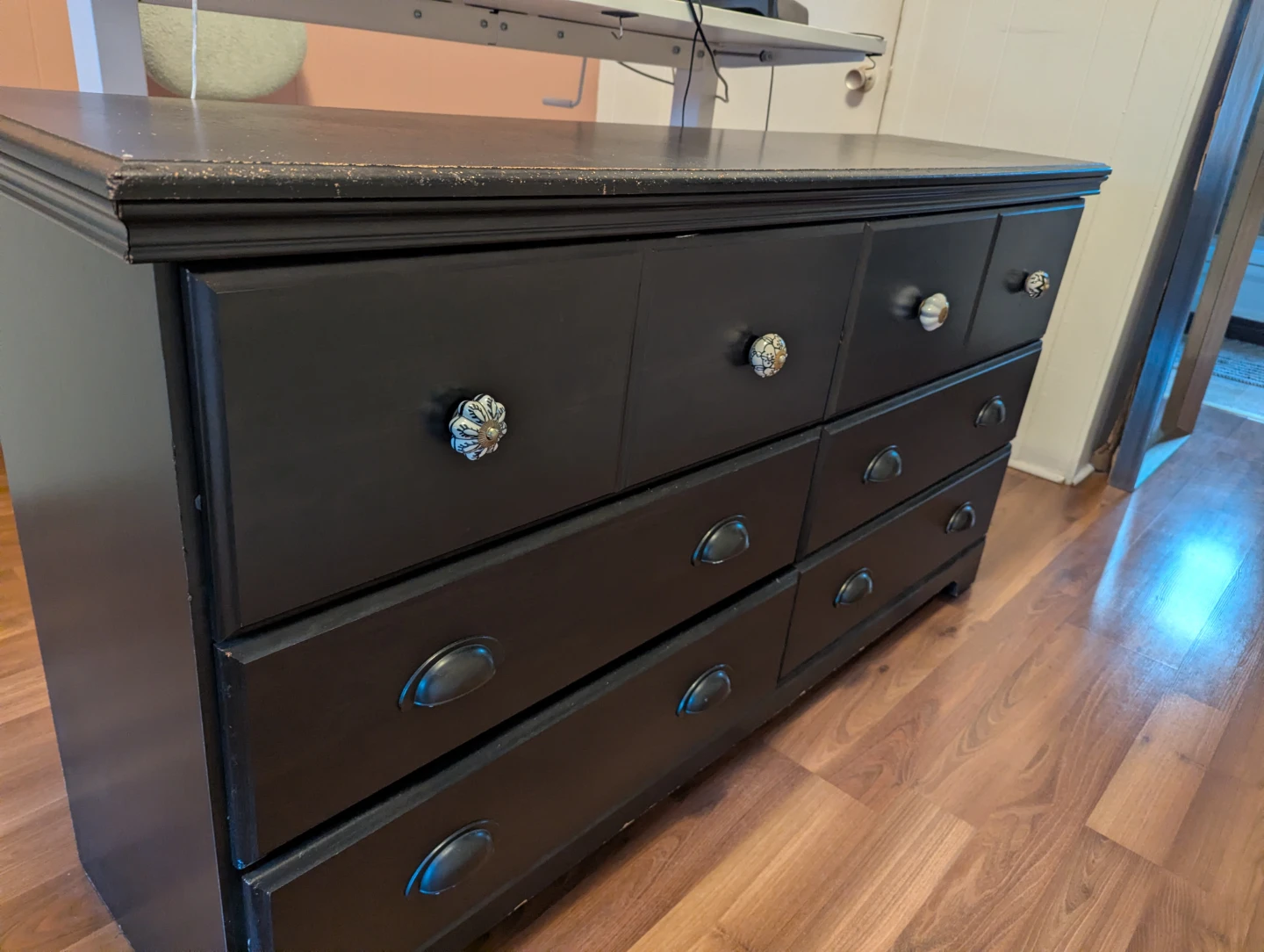Black 6-Drawer Dresser - photo 3