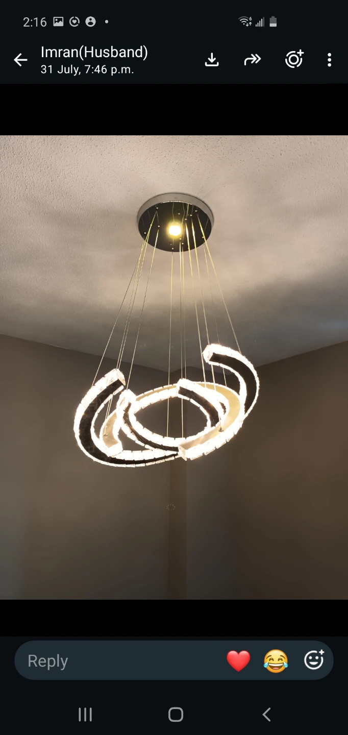 Modern Crystal LED Chandelier Light Fixture