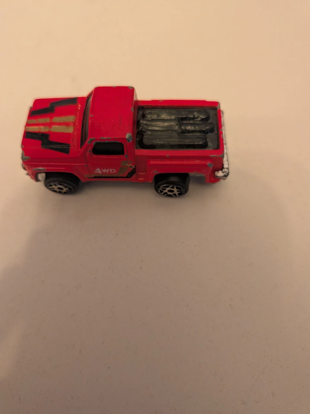Red Diecast 4WD Pickup Truck Toy - photo 3