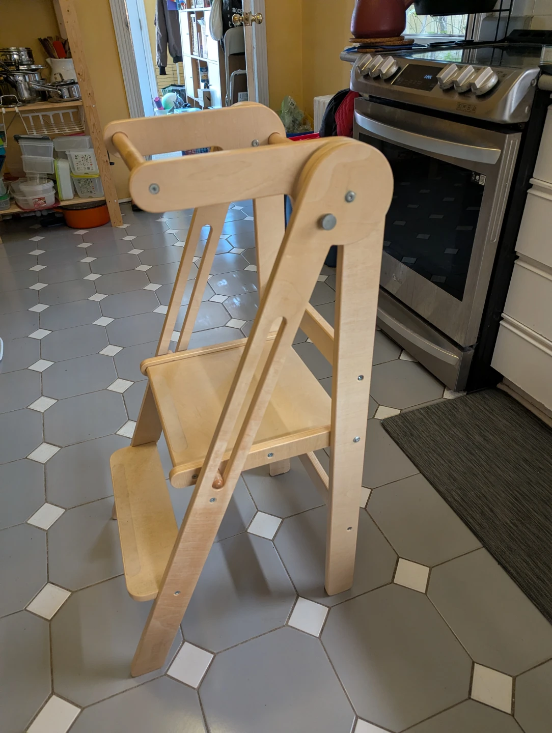 Wooden Kitchen Helper Stool