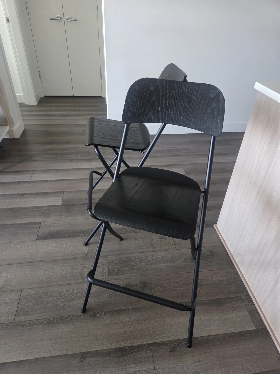 Foldable IKEA FRANKLIN bar stools (Set of 4)