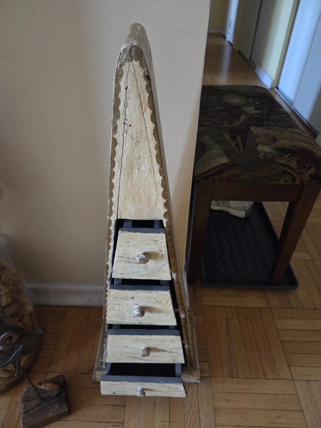 Vintage Pyramid Shaped Drawer Chest - photo 2