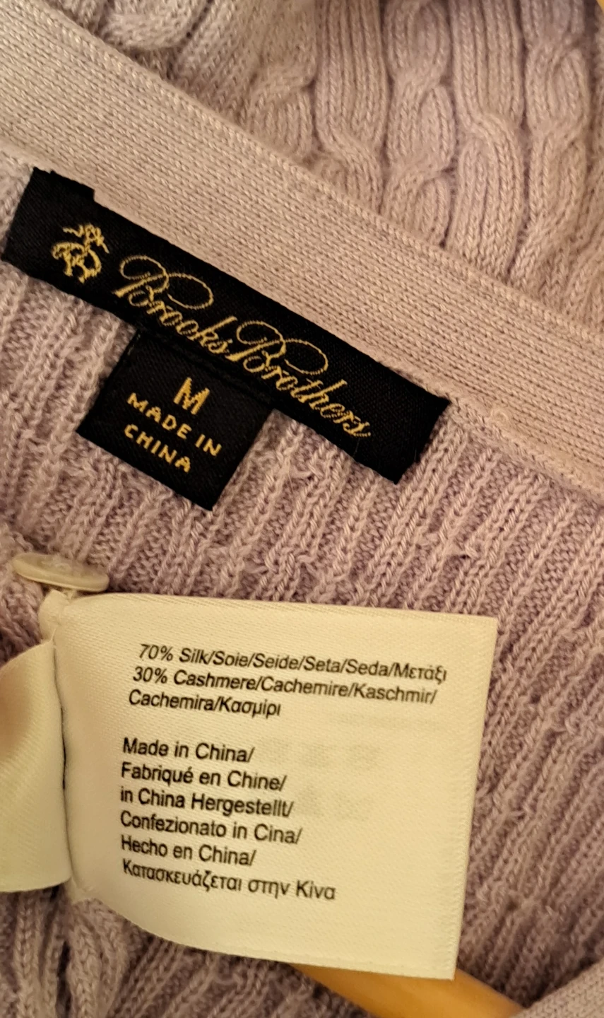 Brooks Brothers Cable Knit Cardigan - Size M - photo 3