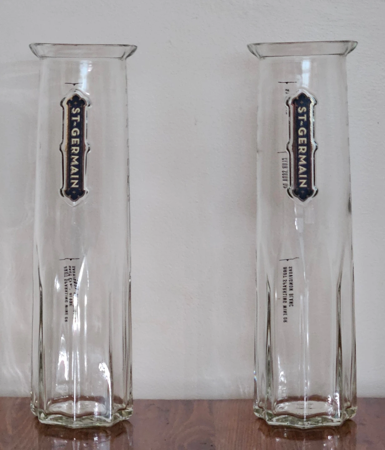 ST-GERMAIN Clear Glass Bottles (Set of 2)