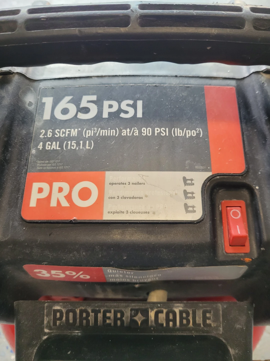 Porter Cable PRO Air Compressor - photo 2