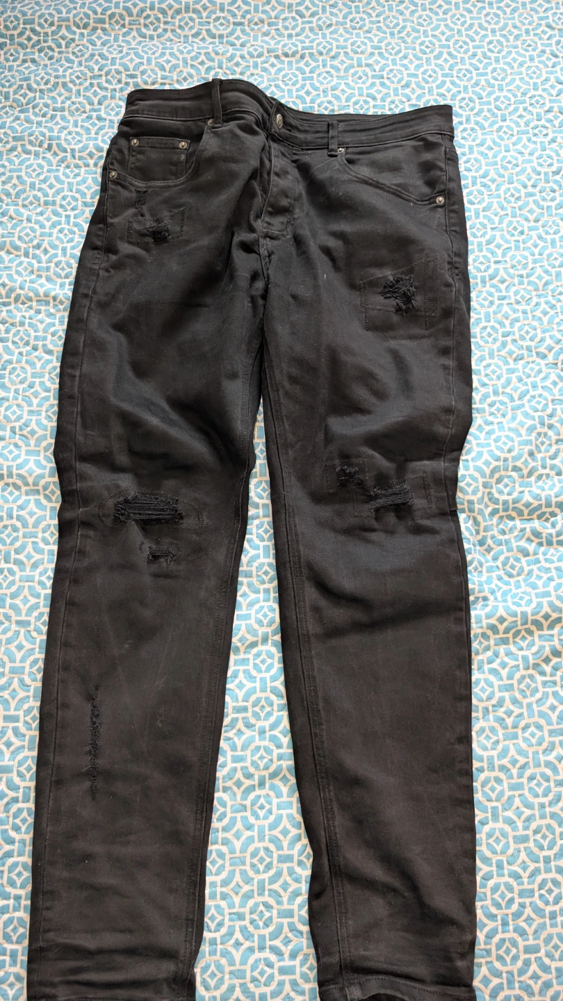 Ksubi Black Distressed Skinny Jeans