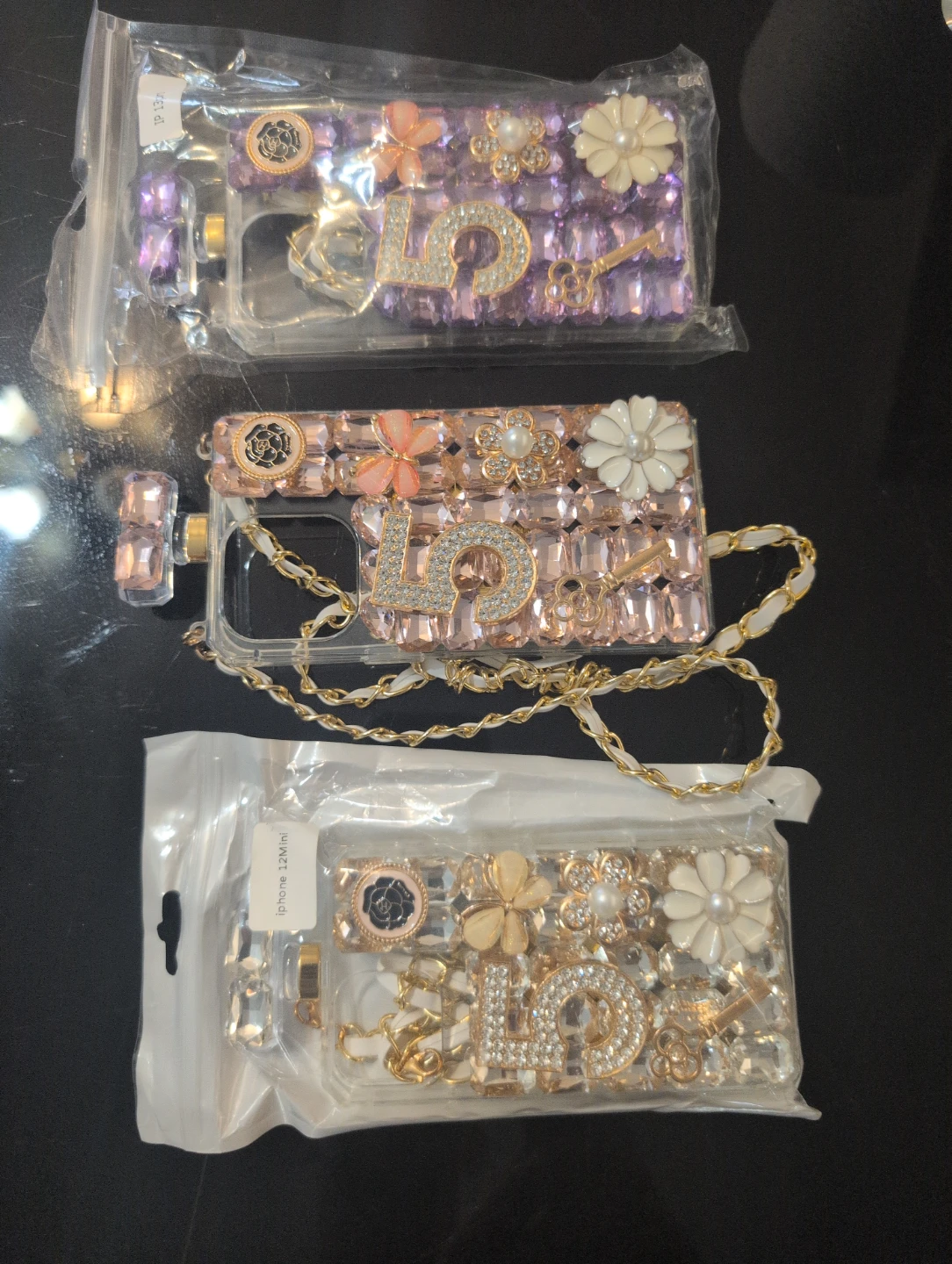 3- iPhone 12 Mini Bling Case with Chain - photo 2