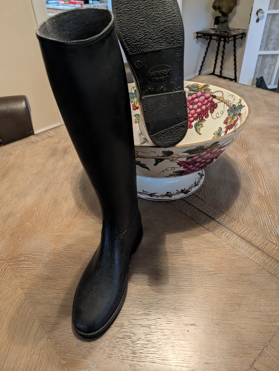 Black Riding Boots - Size 8 - photo 5