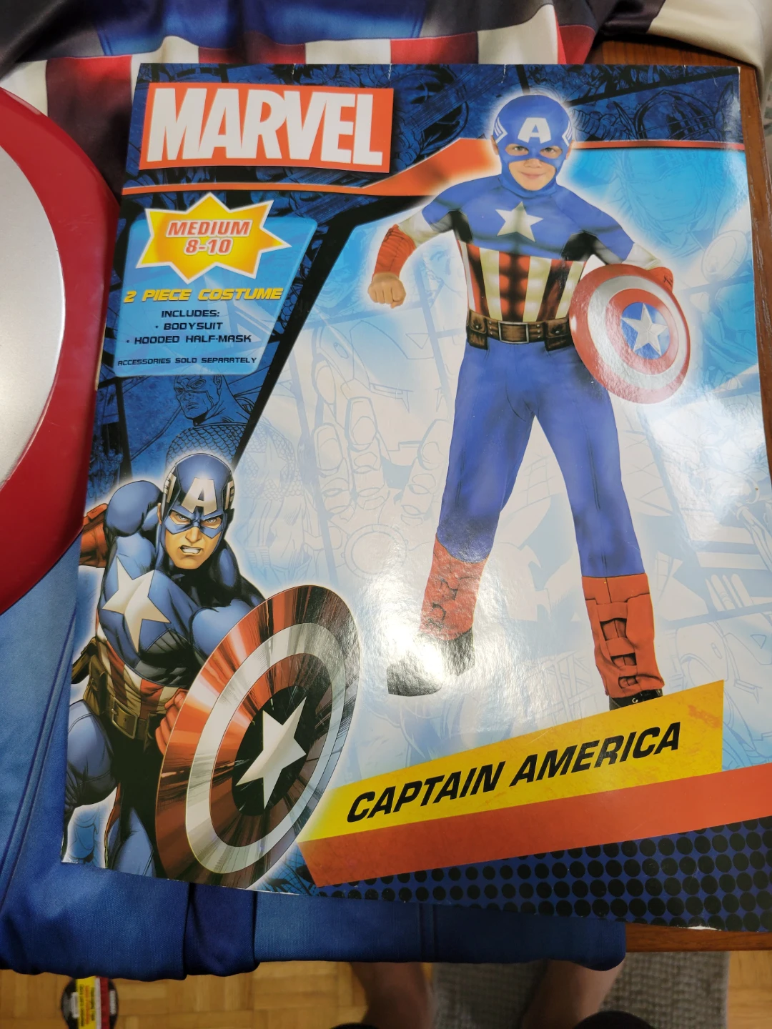 Kids Captain America Costume - Size Medium (8-10) - photo 2
