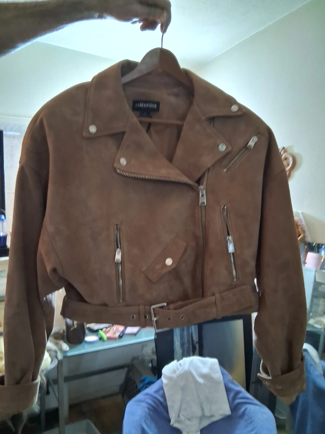LAMARQUE Suede Moto Jacket - photo 2