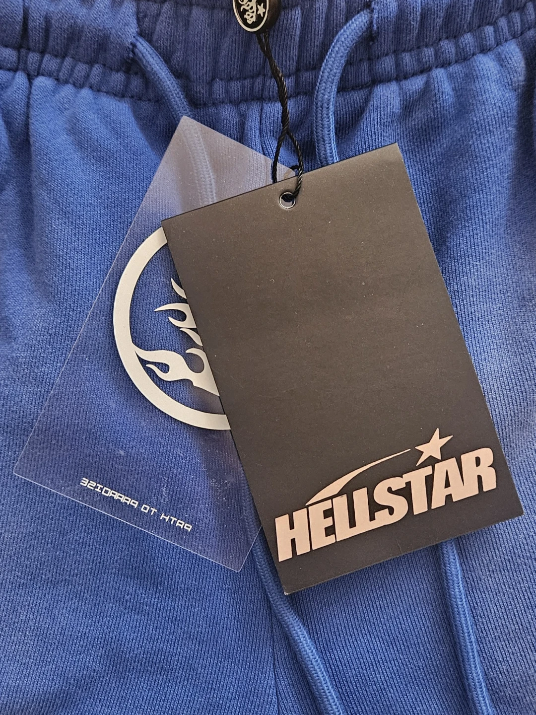 Hellstar White Flame Blue Men's Shorts - photo 2
