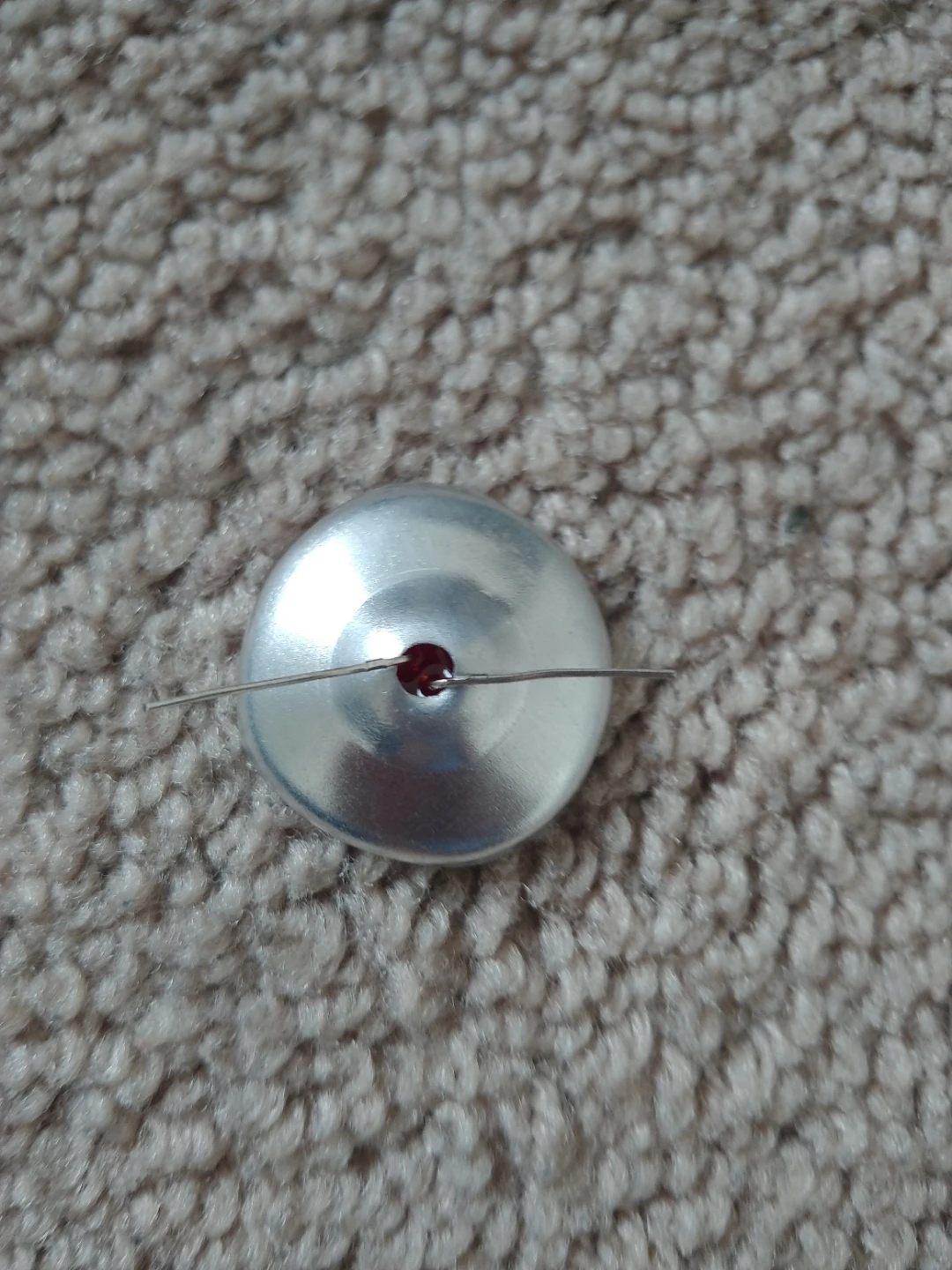 Silver Small LED Light with Red Cap - photo 2