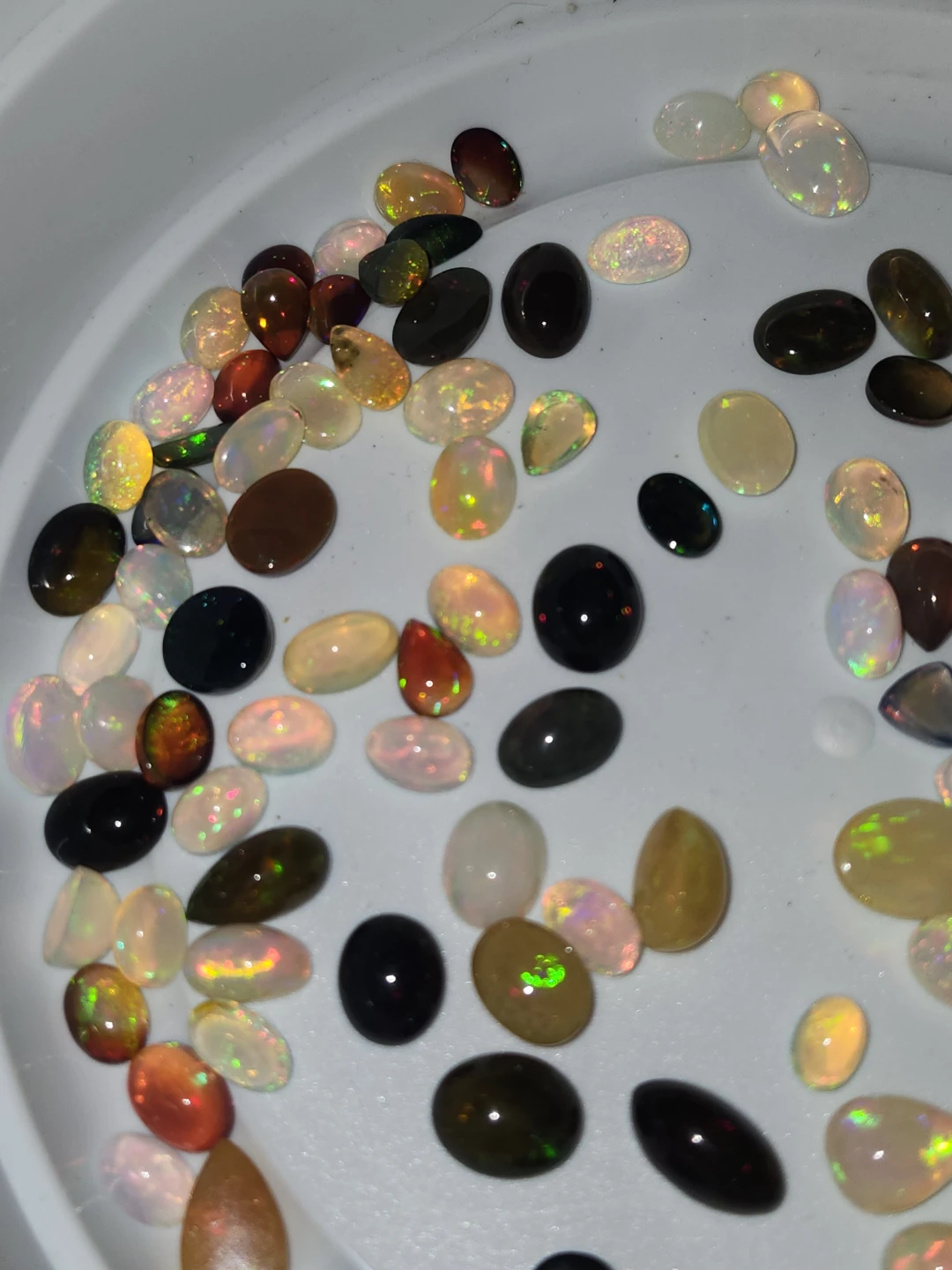 Natural Ethiopian opal and smoked opal - photo 3