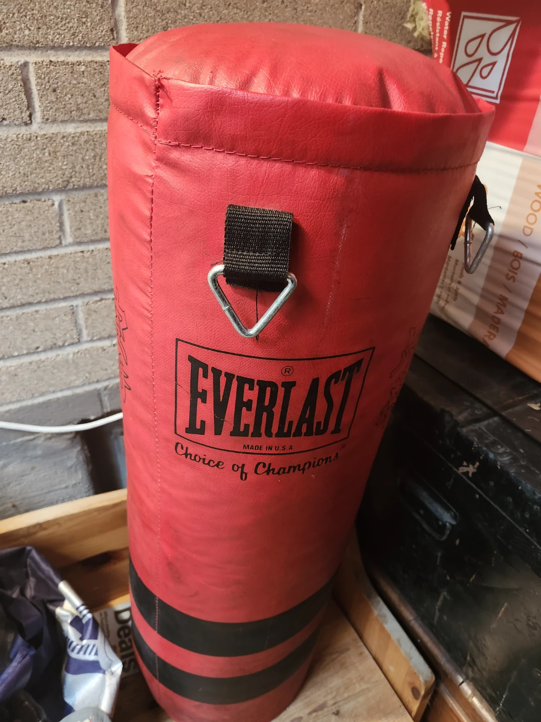 Everlast Red Punching Bag