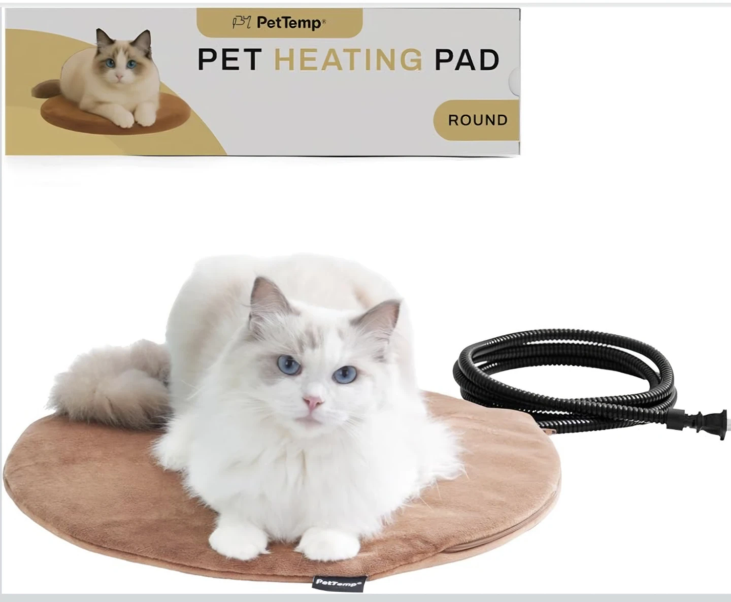 PetTemp Round Pet Heating Pad 16 Inch