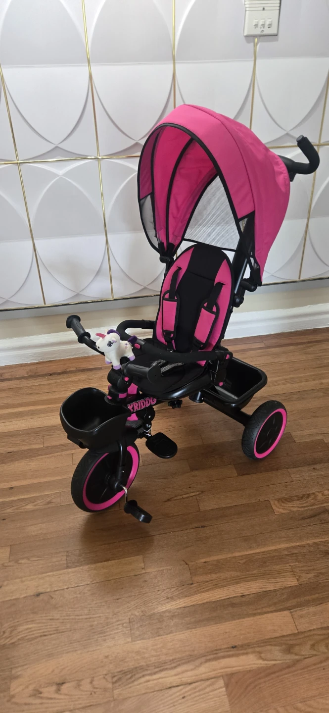 KRIDDO 7-in-1 Convertible Tricycle