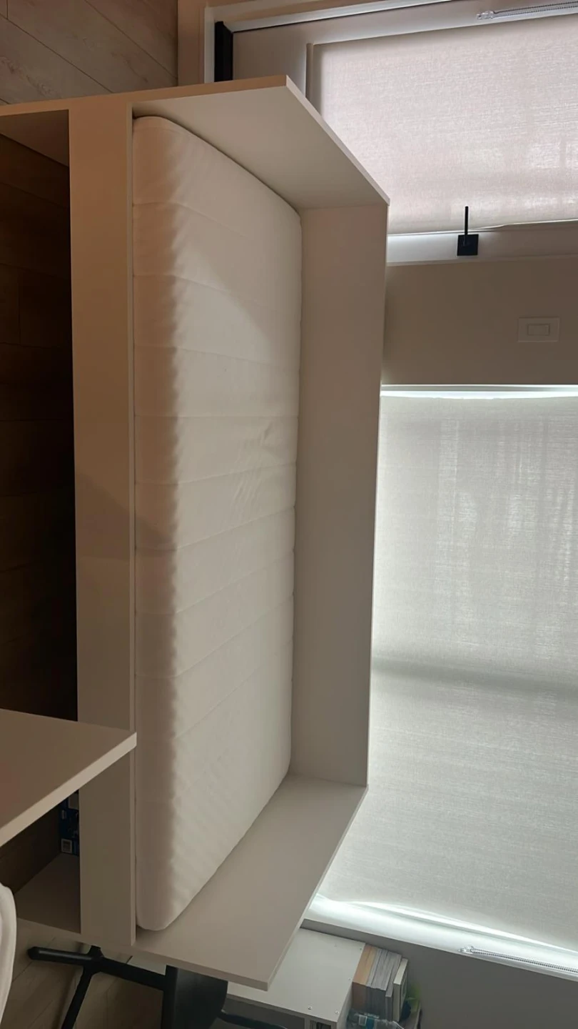 White ikea bed frame