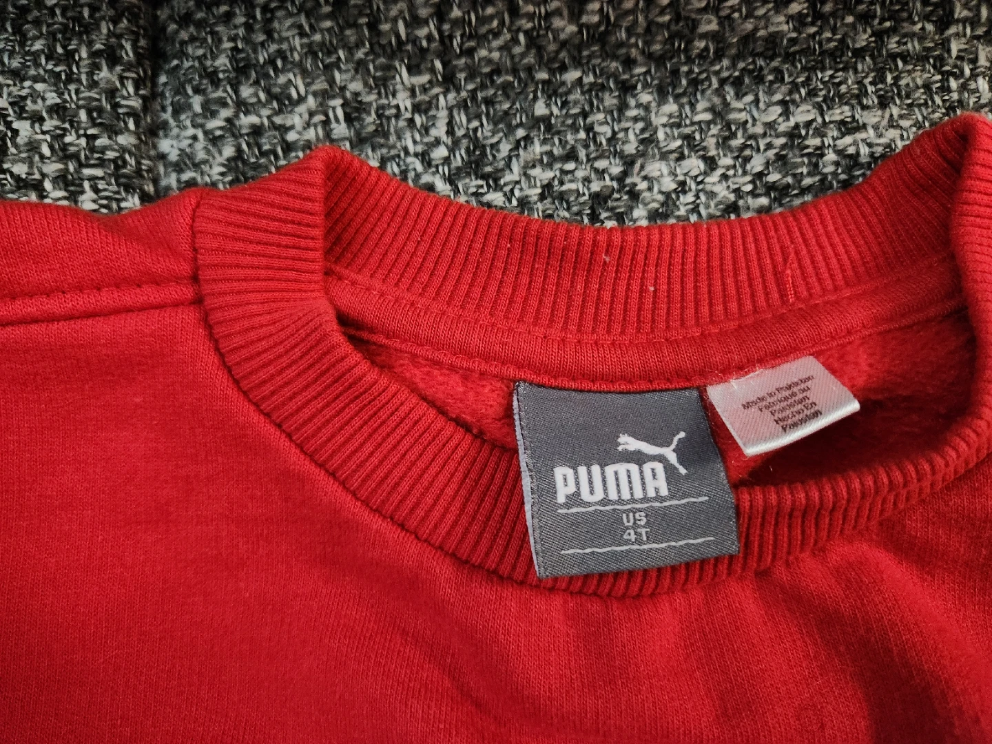 Puma Boys Crewneck Sweatshirt Sweater and Hoodie, Size 4T - photo 5