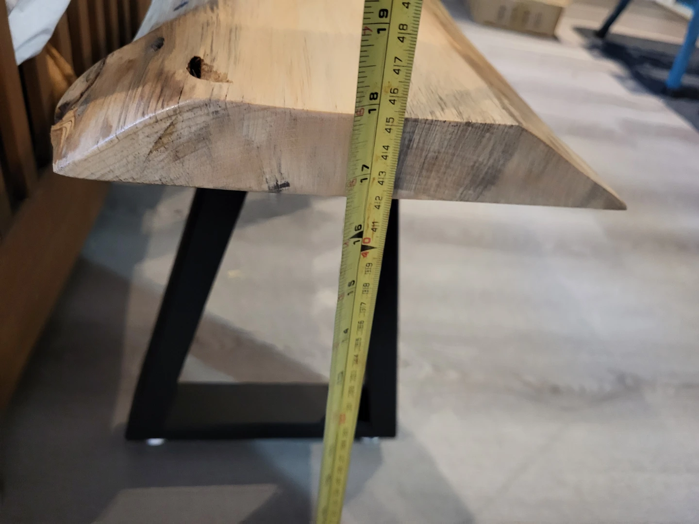 Live Edge Wooden Bench - photo 5