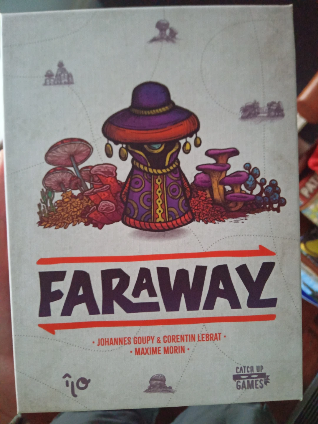 Faraway Board Game, sleeved with insert + expansion