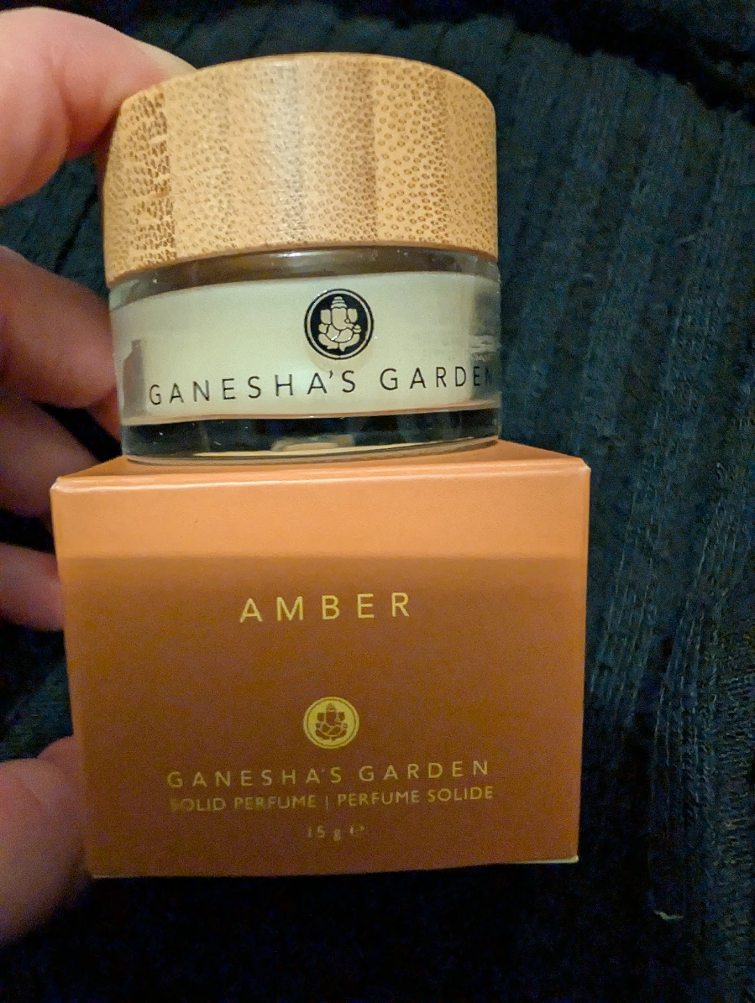 Amber solid perfume New by Ganesha's Garden