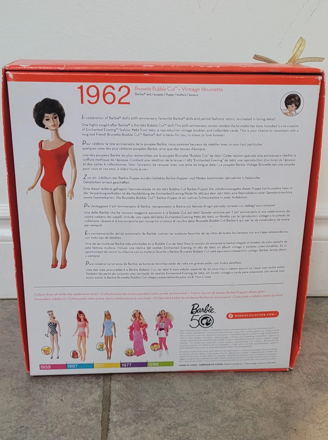 My Favorite Barbie 1962 50th Anniversary - photo 5