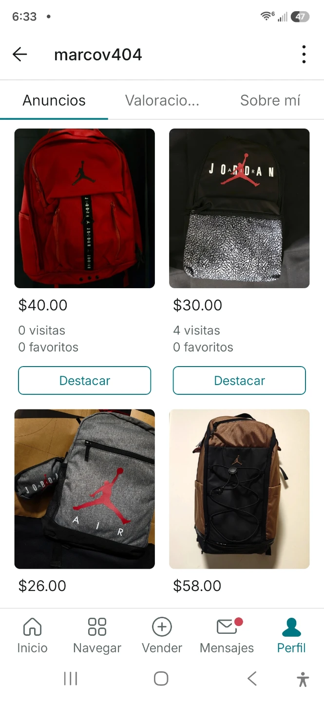 Red Jordan Backpack