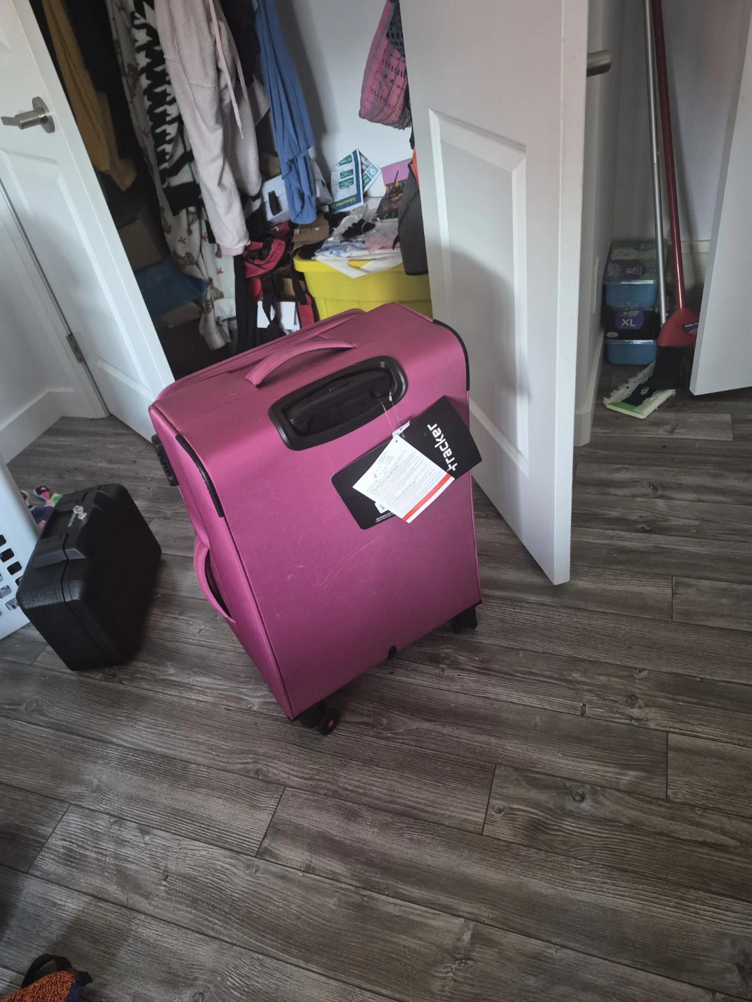 Pink Tracker Luggage Suitcase