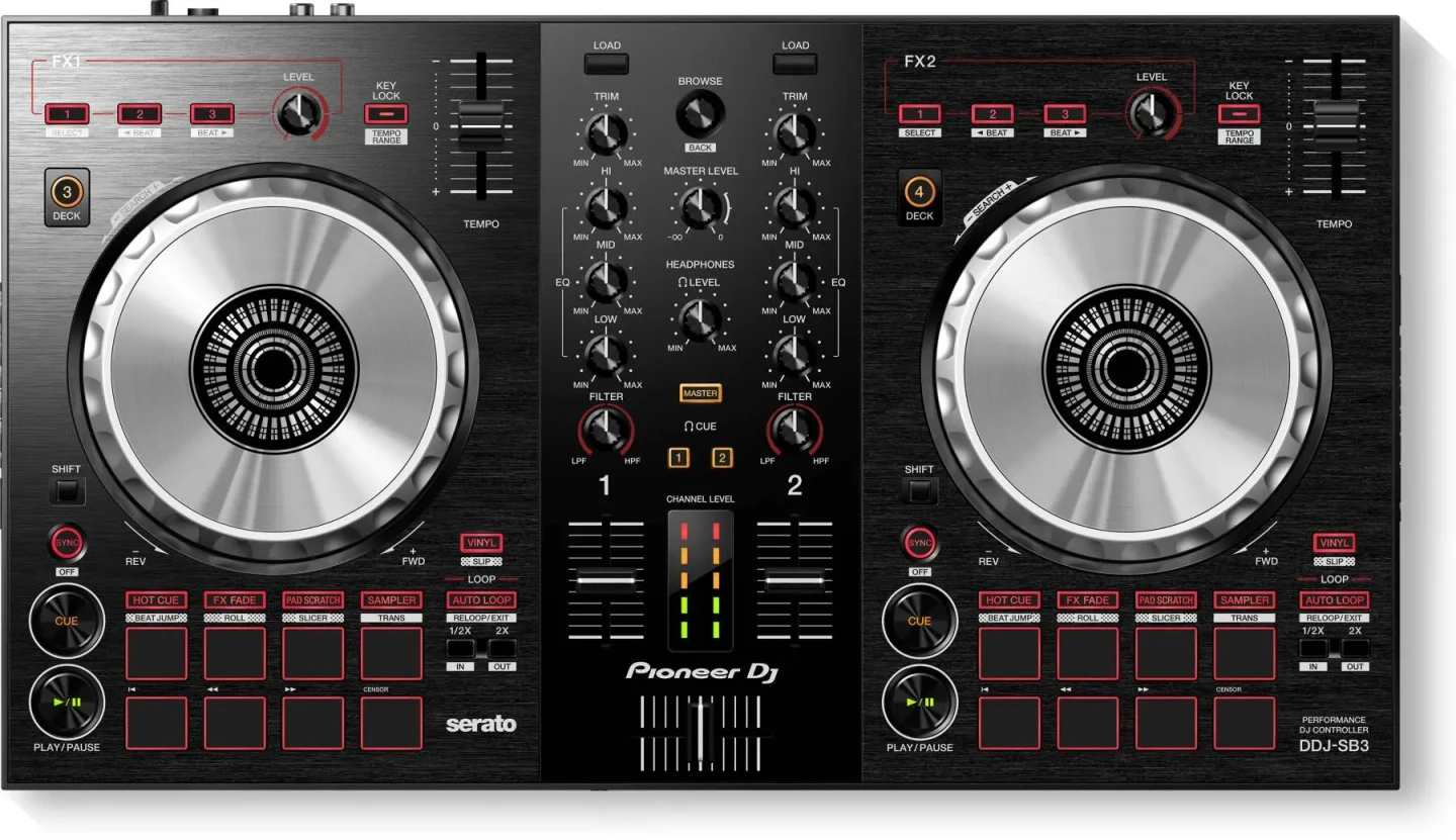 Pioneer DDJ-SB3 DJ Controller + Case