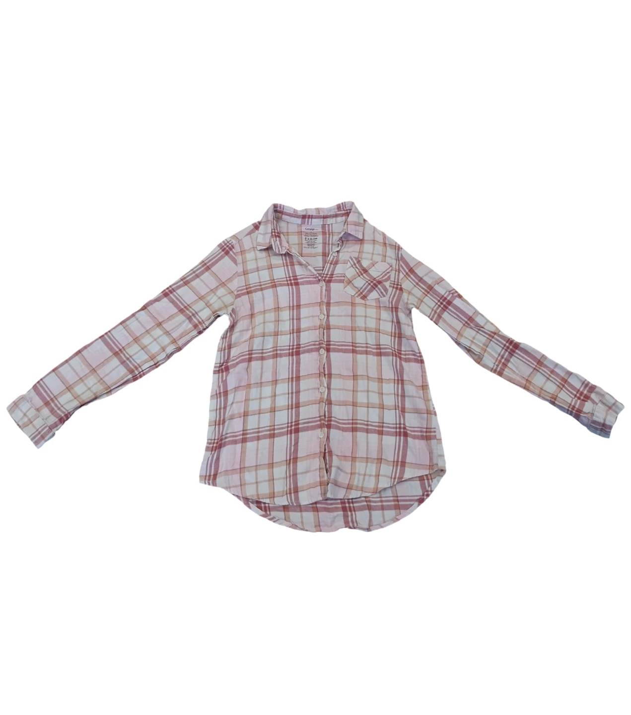 George Girls' Plaid Flannel Shirt