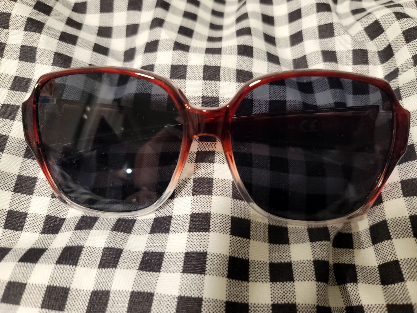 Women's Fit over Red & Clear Frame Sunglasses