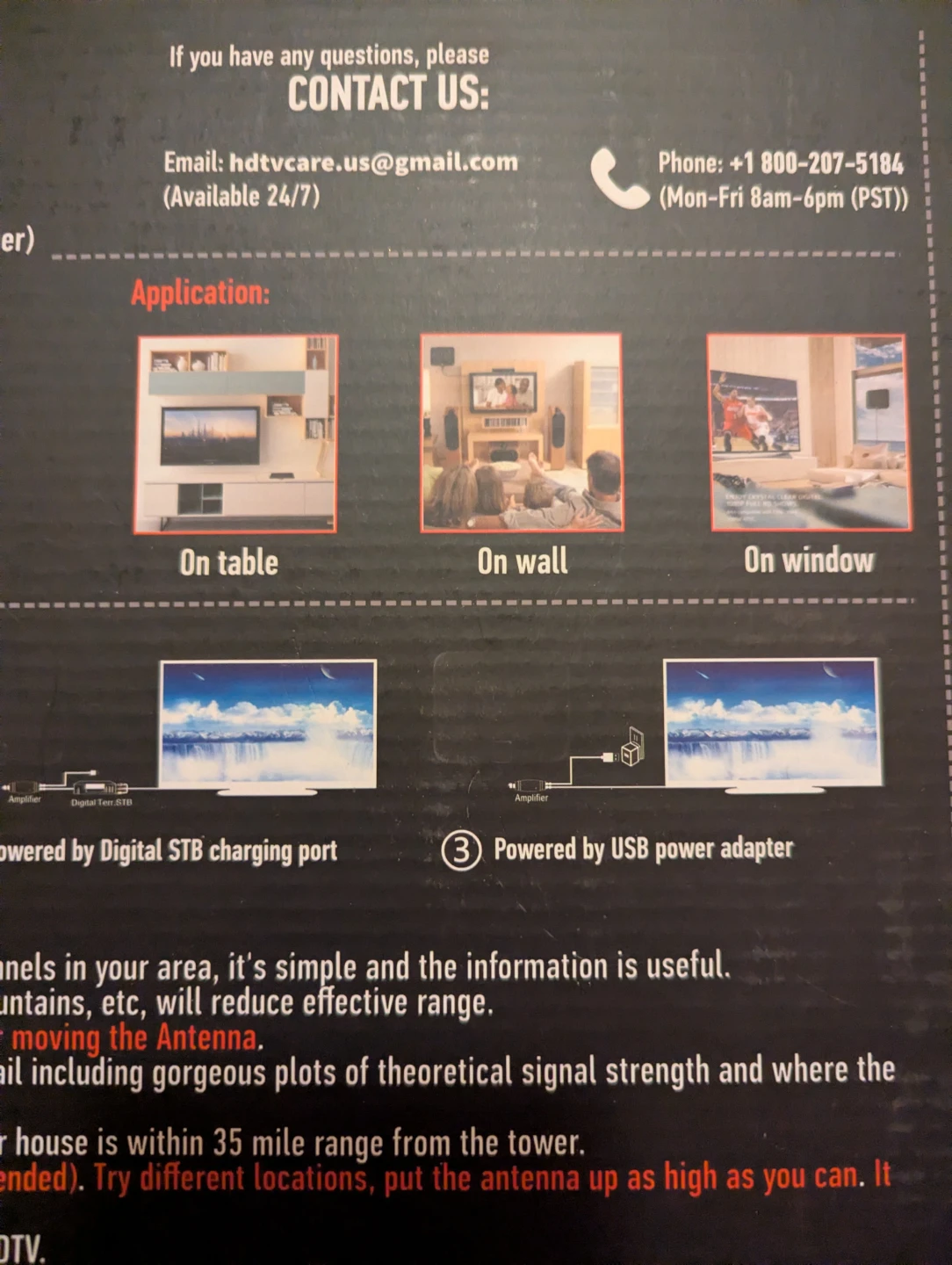 NEW Amplified HD Digital TV Antenna  Get OTA free channels - photo 2