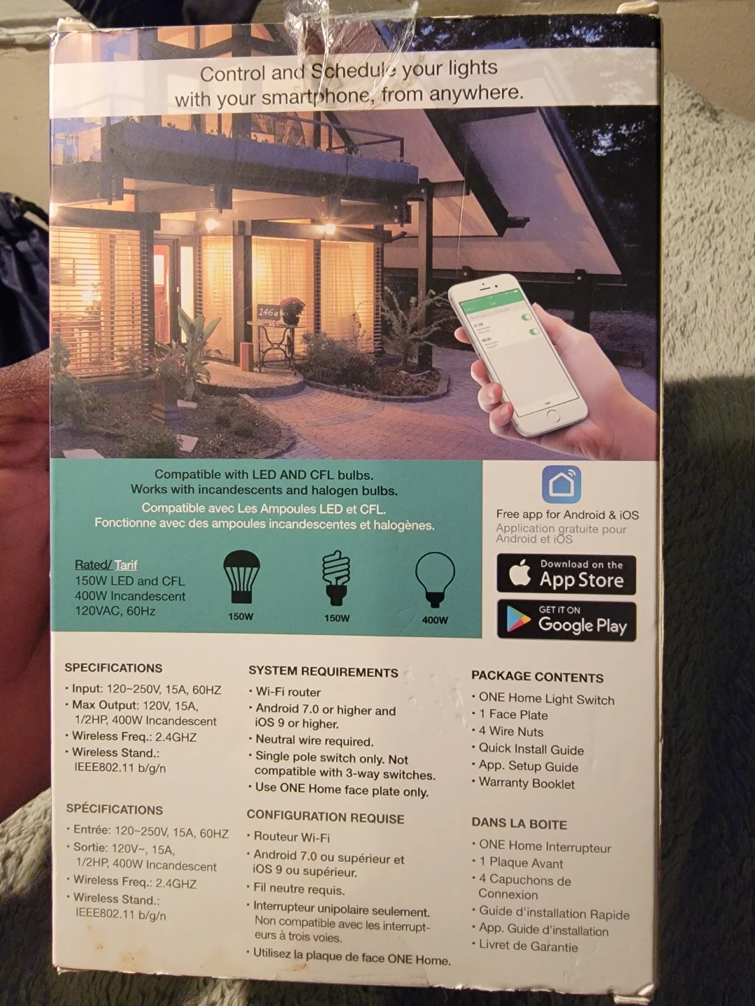 ONE Home Smart Wi-Fi Light Switch - photo 3
