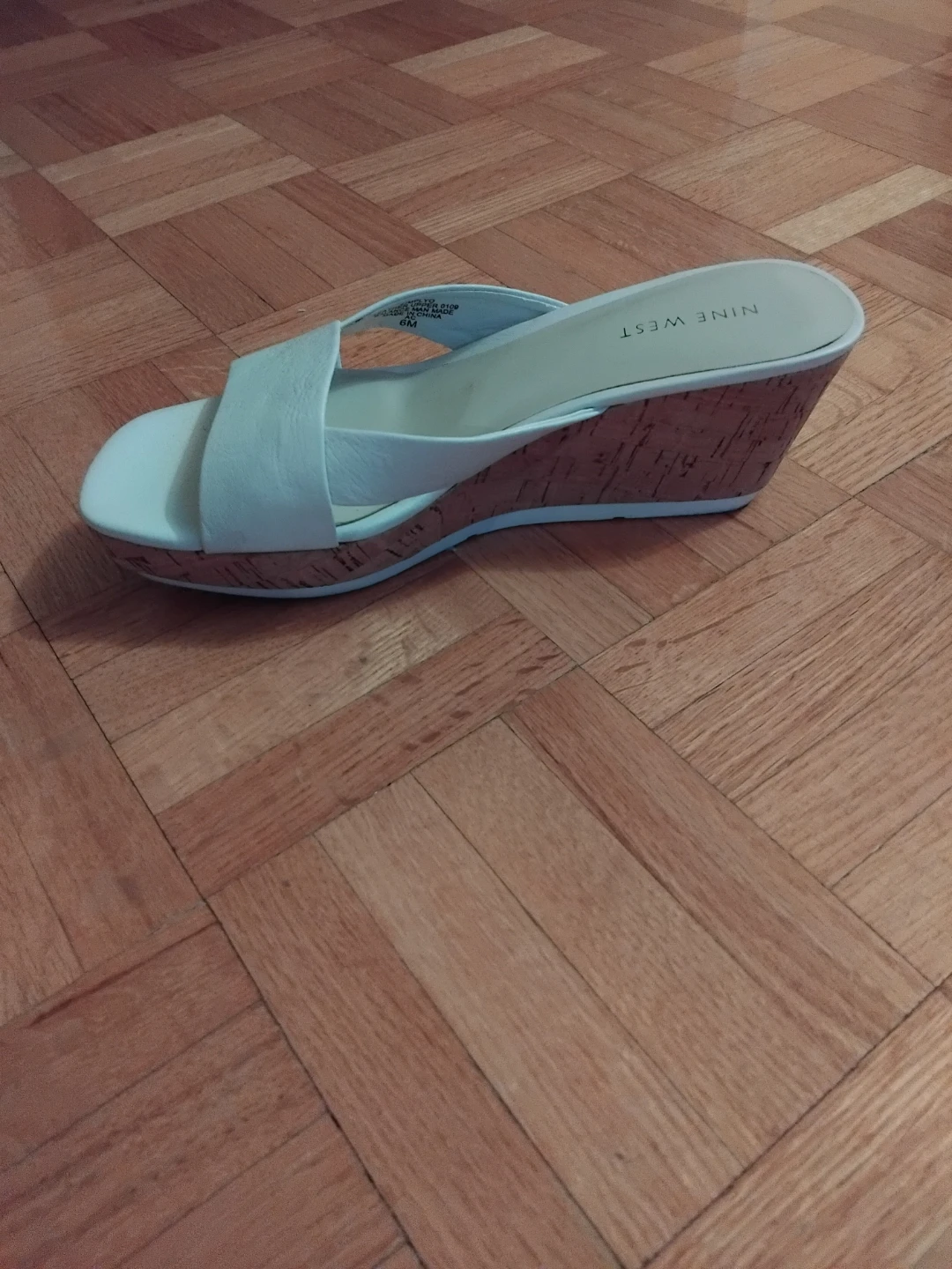 Nine West White Wedge Sandals - photo 3