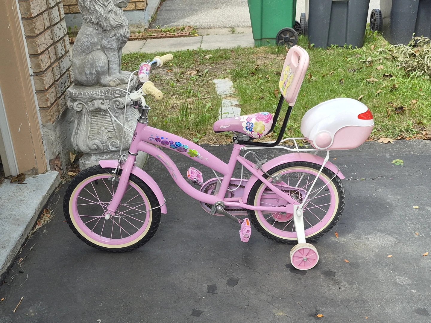 Pink Kids Bicycle with Training Wheels