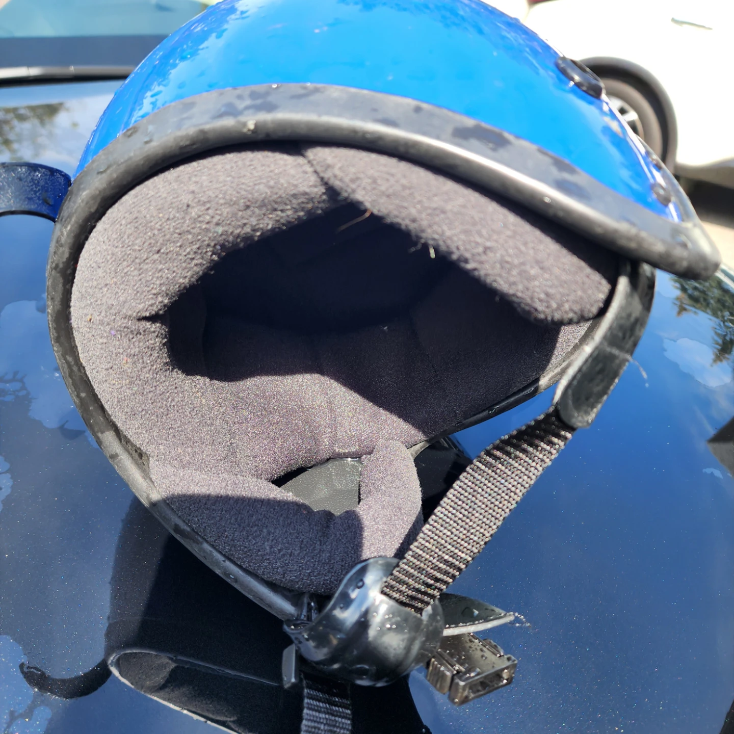 Blue Motorcycle Helmet - photo 5