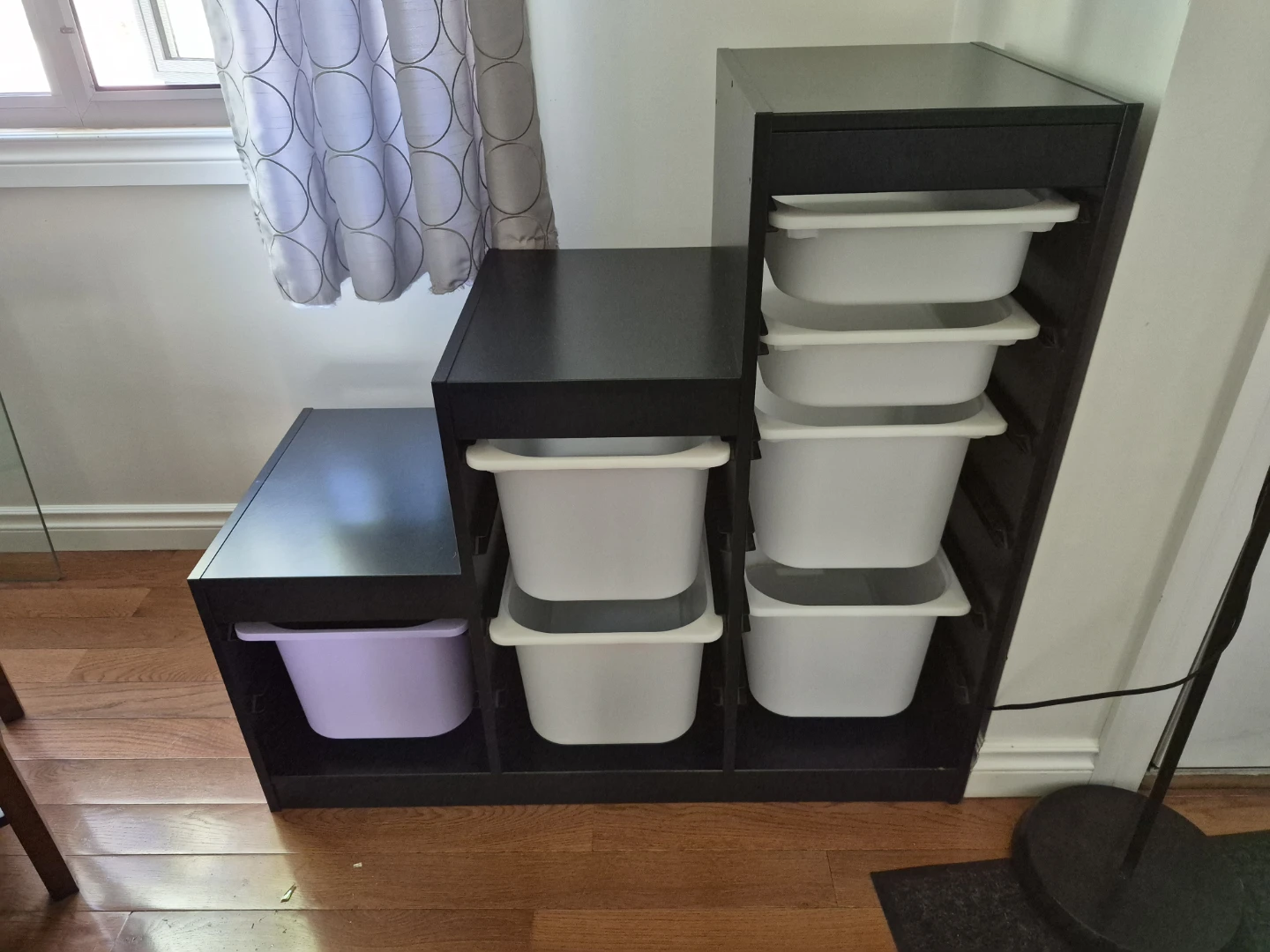 IKEA TROFAST storage unit with bins