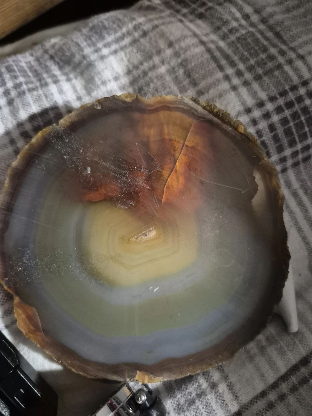 Polished Agate Slice Coaster - photo 2