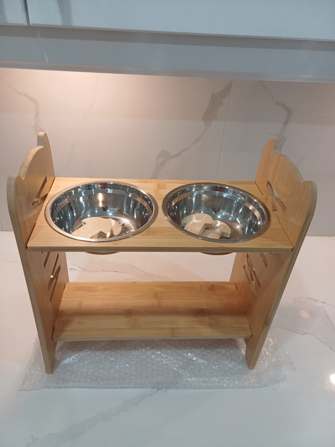 Bamboo Elevated Pet Food Bowls - photo 2
