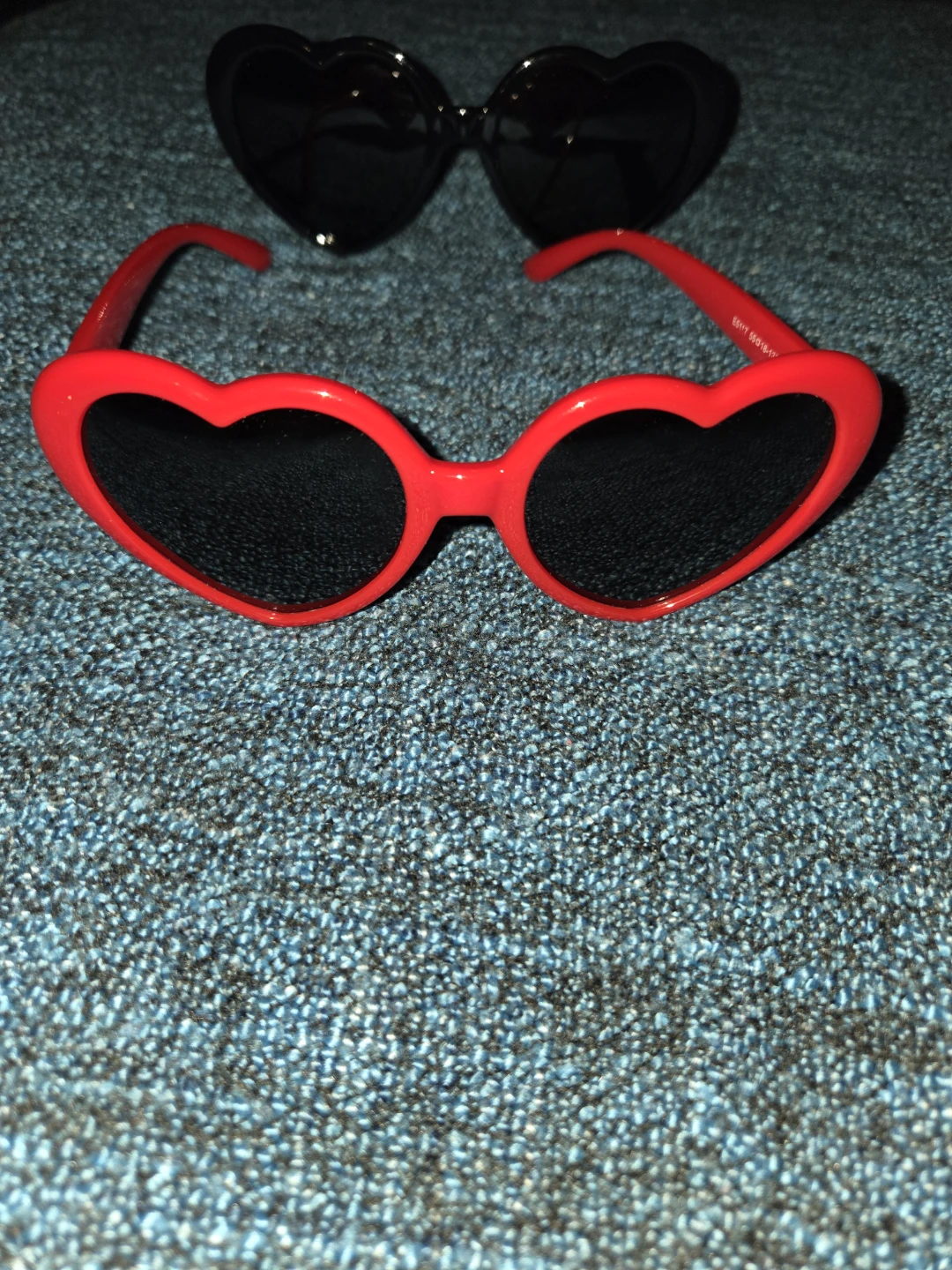 Heart Shaped Sunglasses (Red and Black)