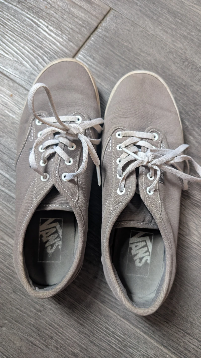 Vans Grey Canvas Sneakers