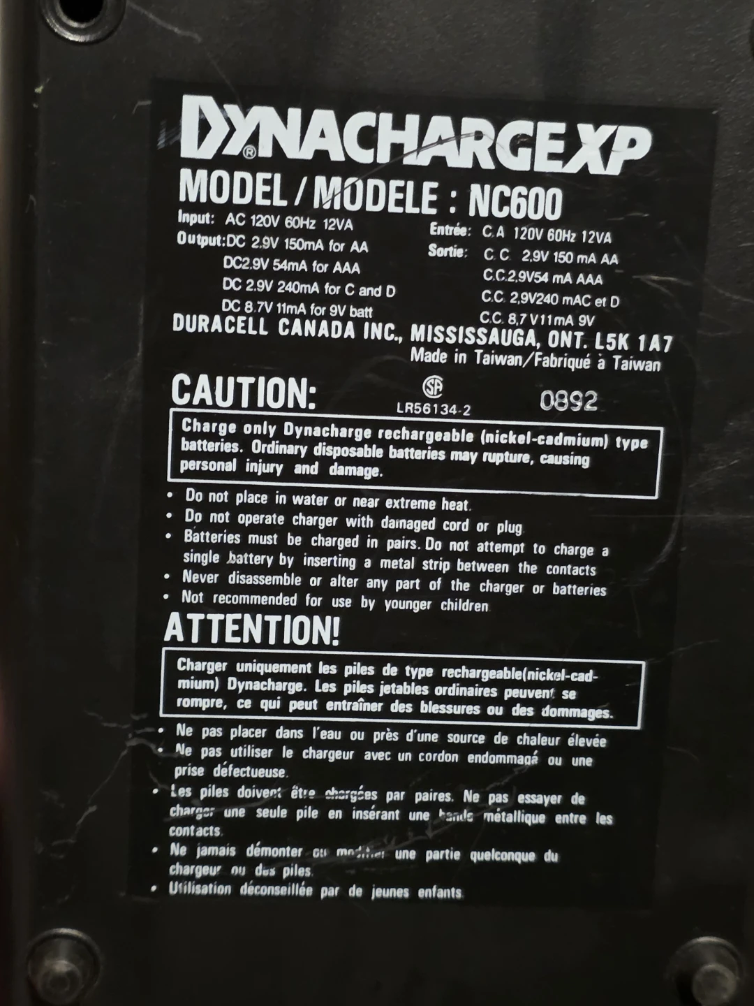 DynaChargeXP Quick Battery Charger NC600 - photo 4
