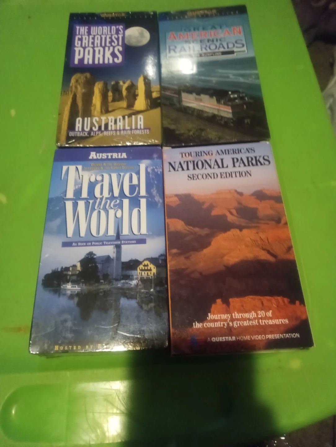 Lot of 4 Travel Documentary VHS Tapes