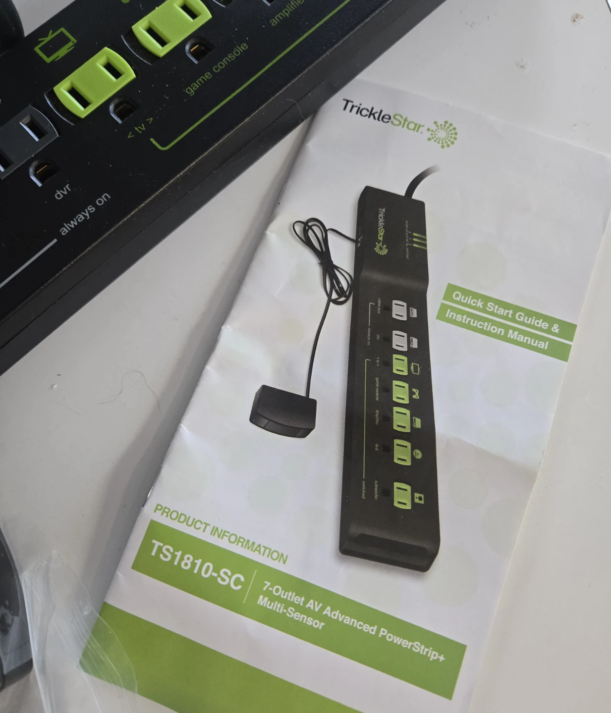 TrickleStar TS1810-SC 7-Outlet Power Strip+ - photo 2