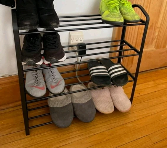 Mainstays 4 Tier Shoe Rack - photo 2