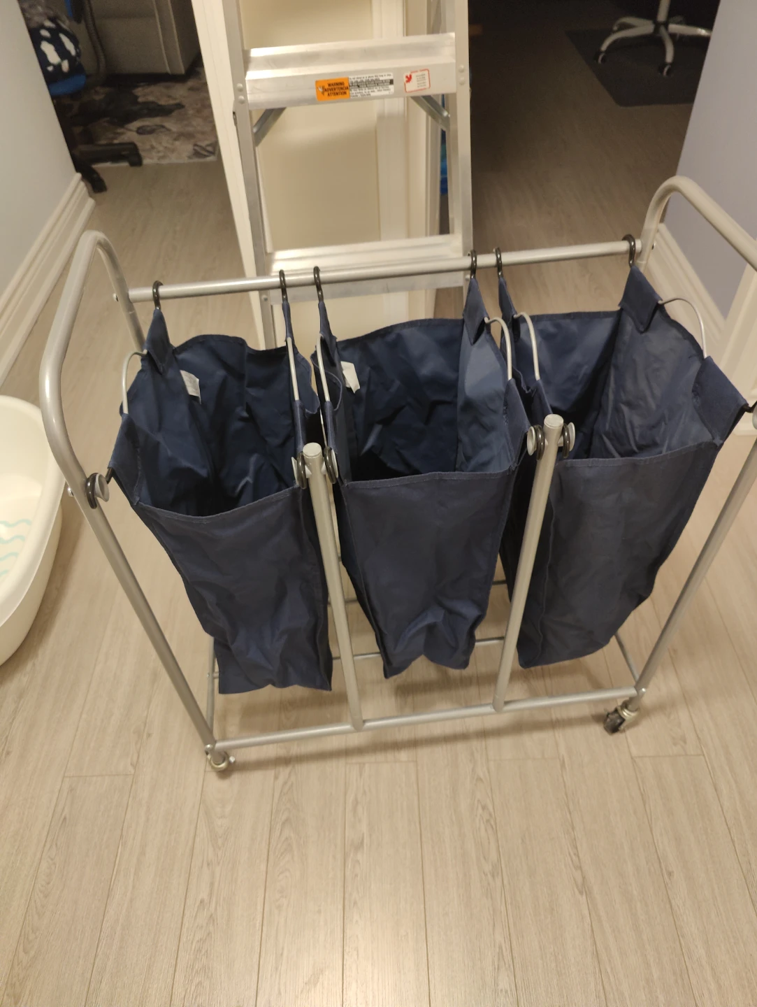 3-Bin Laundry Sorter Hamper