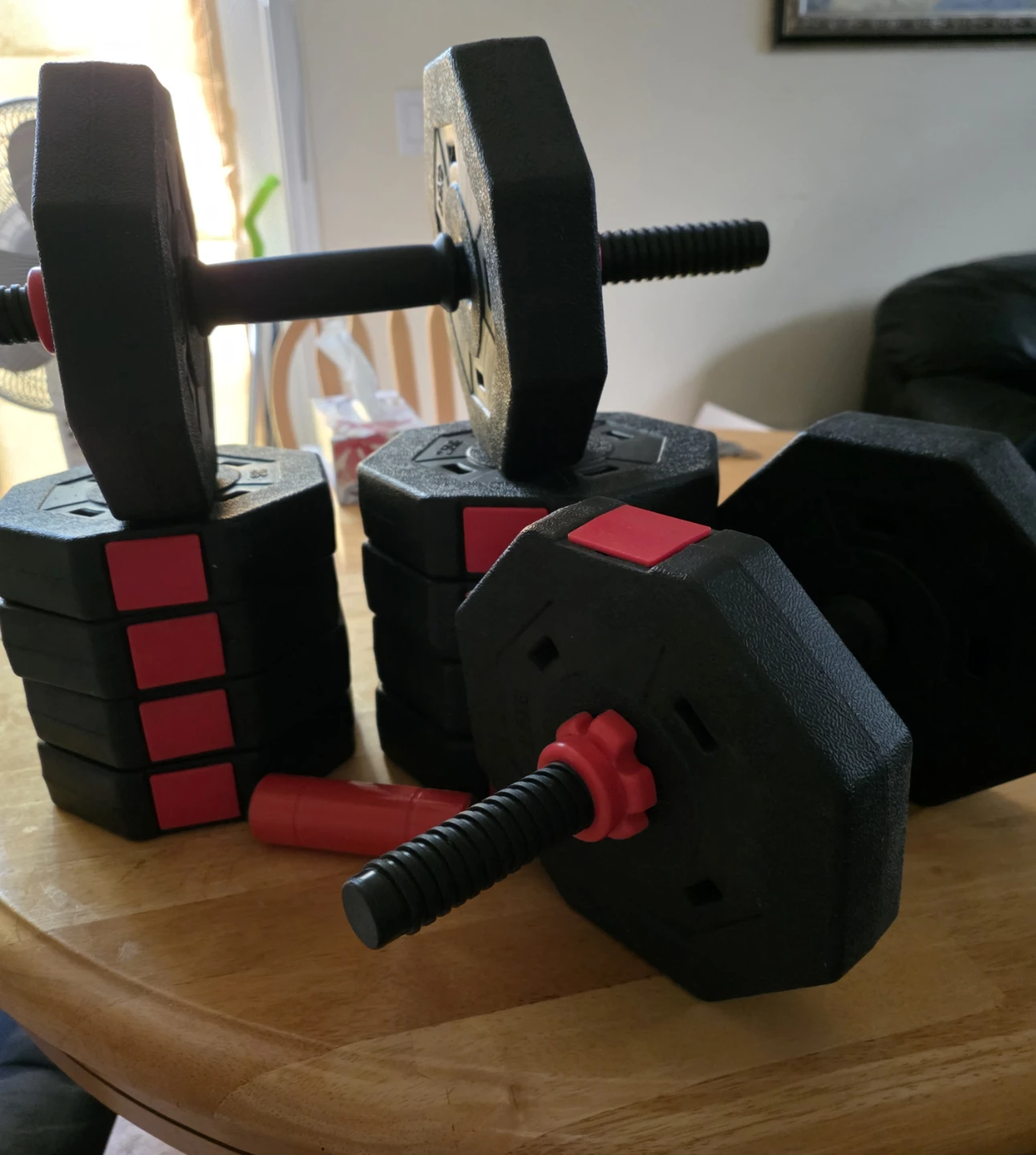 Adjustable Dumbell Set - 50lbs - photo 2
