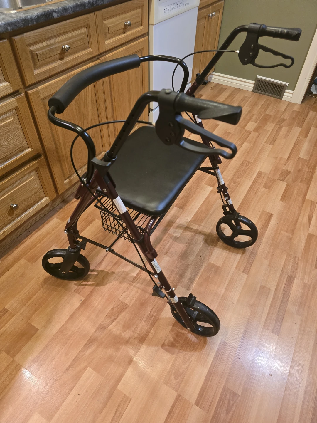 Medline Heavy-Duty Rollator Walker with Seat - photo 3