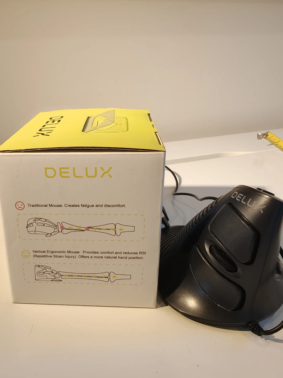 Vertical Ergonomic Mouse DELUX M618 BU - photo 2
