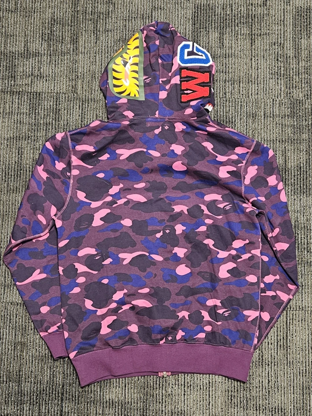 REAL AUTHENTIC Purple Bape Full Zip Up Men's Hoodie - photo 2